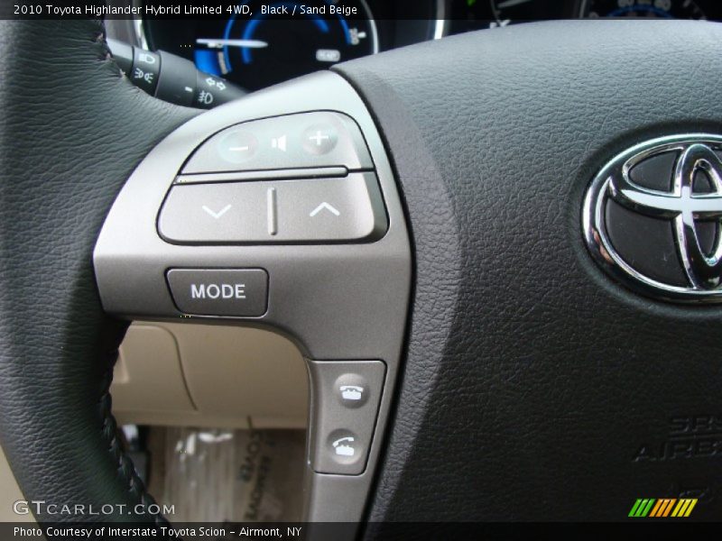 Controls of 2010 Highlander Hybrid Limited 4WD