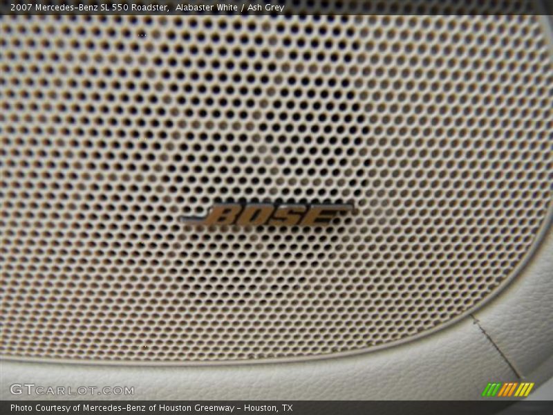 Alabaster White / Ash Grey 2007 Mercedes-Benz SL 550 Roadster