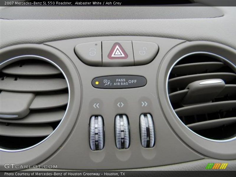Alabaster White / Ash Grey 2007 Mercedes-Benz SL 550 Roadster