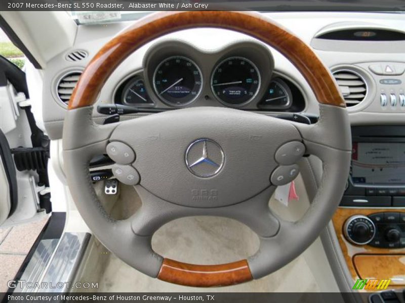 Alabaster White / Ash Grey 2007 Mercedes-Benz SL 550 Roadster