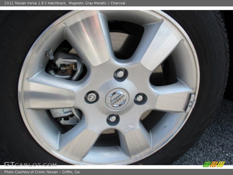 Magnetic Gray Metallic / Charcoal 2012 Nissan Versa 1.8 S Hatchback