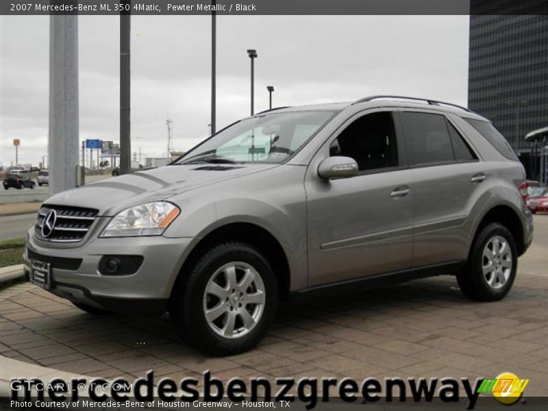 Pewter Metallic / Black 2007 Mercedes-Benz ML 350 4Matic