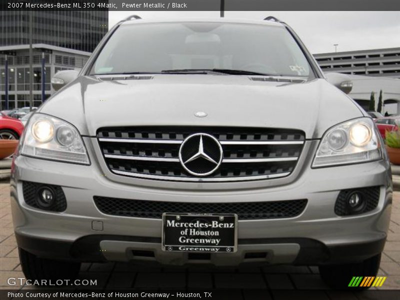 Pewter Metallic / Black 2007 Mercedes-Benz ML 350 4Matic