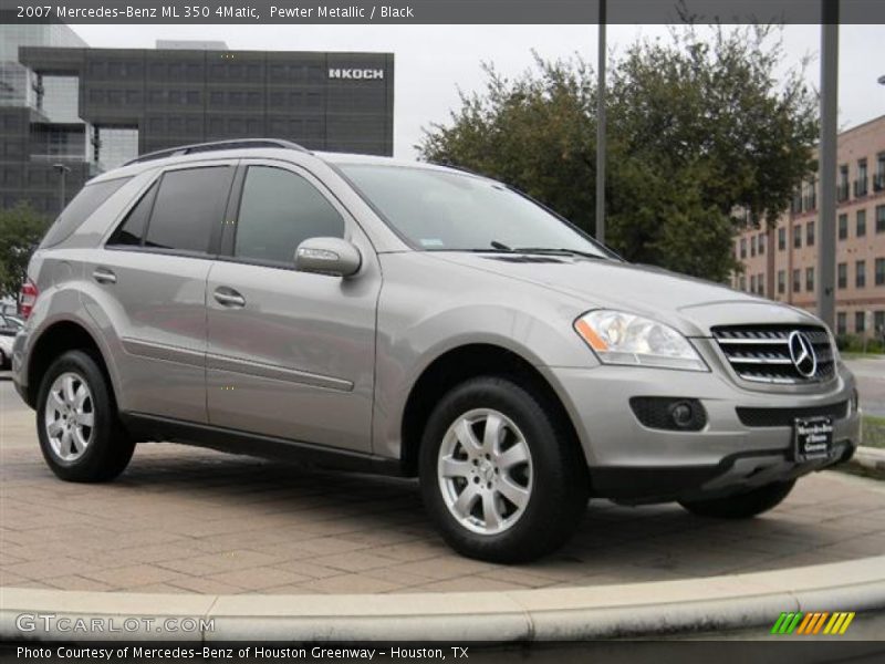 Pewter Metallic / Black 2007 Mercedes-Benz ML 350 4Matic