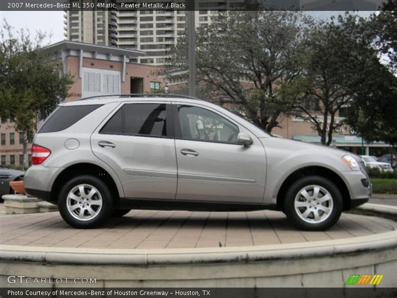 Pewter Metallic / Black 2007 Mercedes-Benz ML 350 4Matic