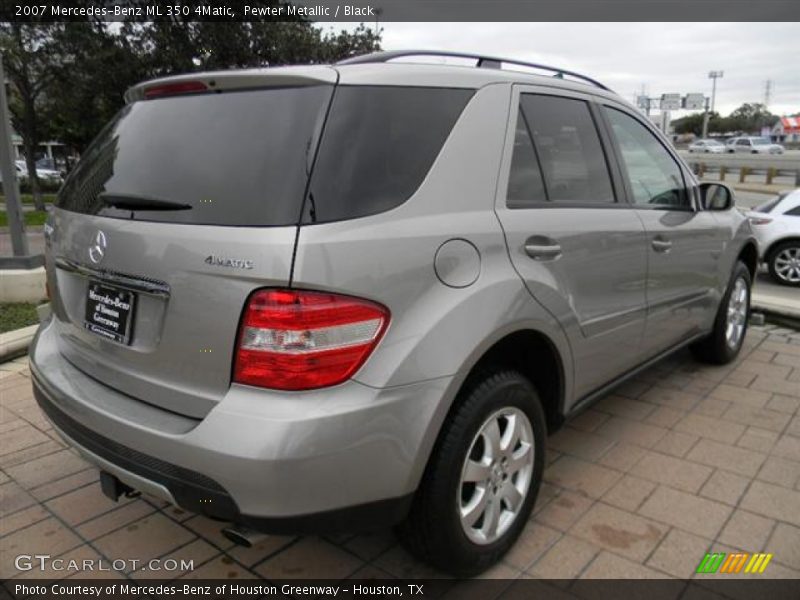 Pewter Metallic / Black 2007 Mercedes-Benz ML 350 4Matic