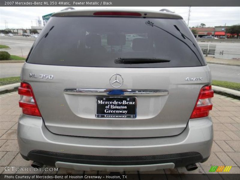 Pewter Metallic / Black 2007 Mercedes-Benz ML 350 4Matic