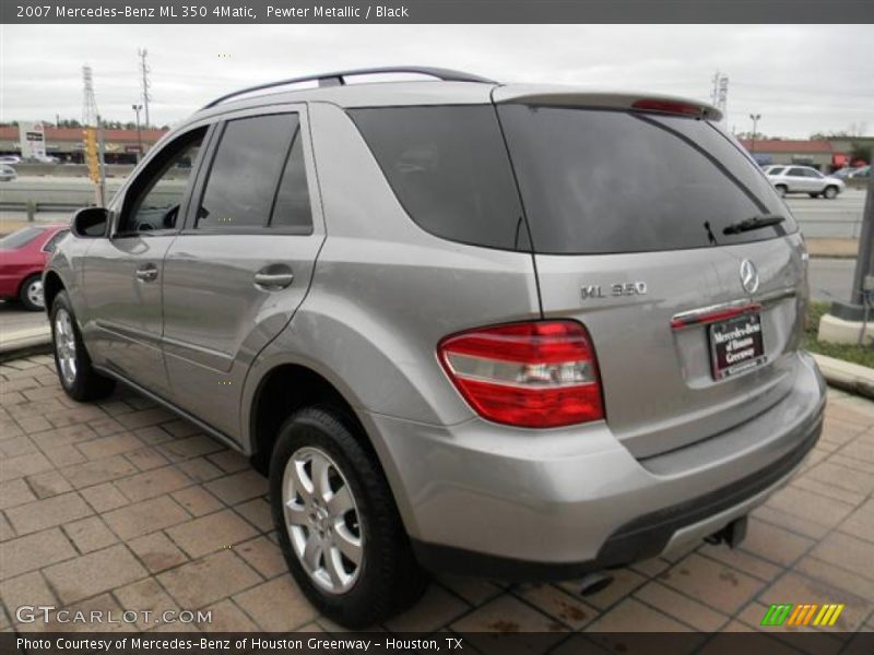 Pewter Metallic / Black 2007 Mercedes-Benz ML 350 4Matic