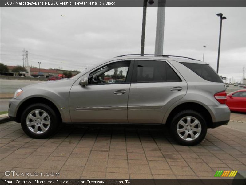 Pewter Metallic / Black 2007 Mercedes-Benz ML 350 4Matic