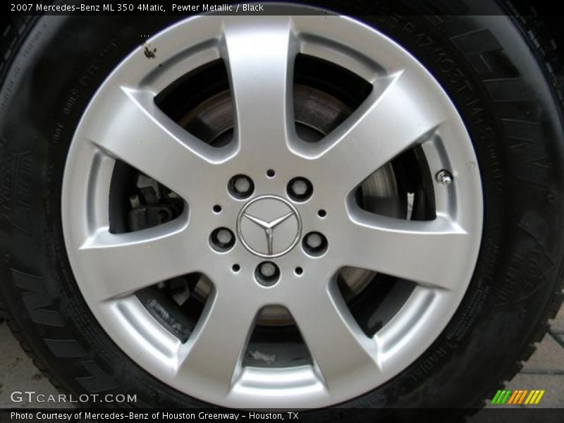 Pewter Metallic / Black 2007 Mercedes-Benz ML 350 4Matic
