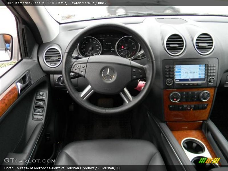 Pewter Metallic / Black 2007 Mercedes-Benz ML 350 4Matic