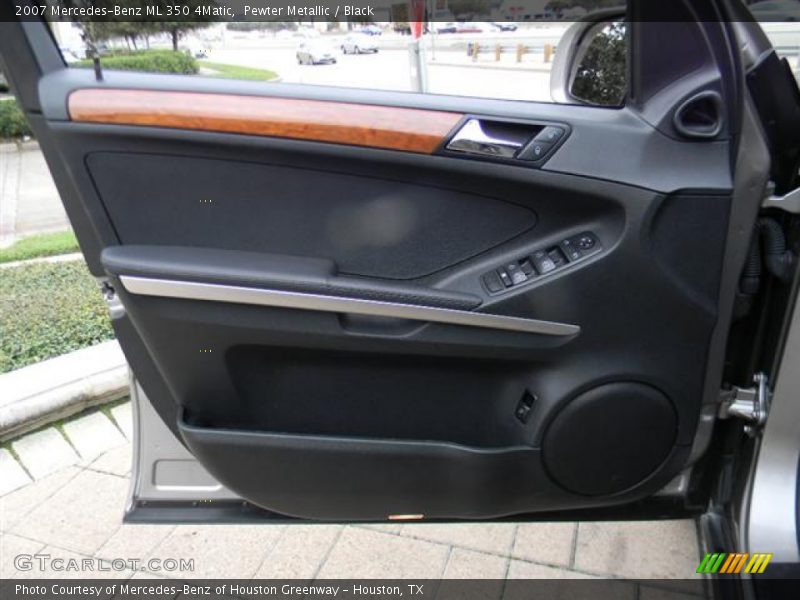 Pewter Metallic / Black 2007 Mercedes-Benz ML 350 4Matic