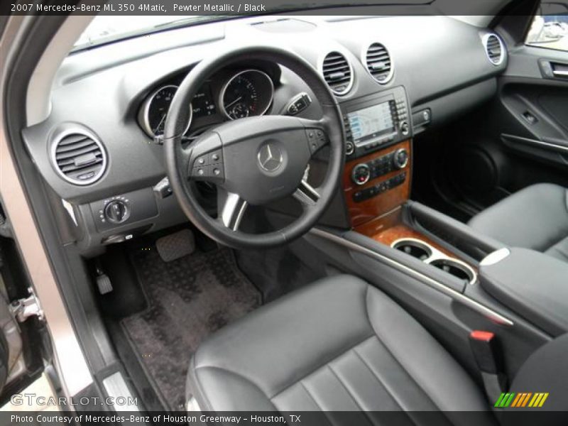 Pewter Metallic / Black 2007 Mercedes-Benz ML 350 4Matic