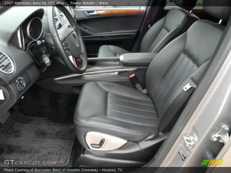 Pewter Metallic / Black 2007 Mercedes-Benz ML 350 4Matic