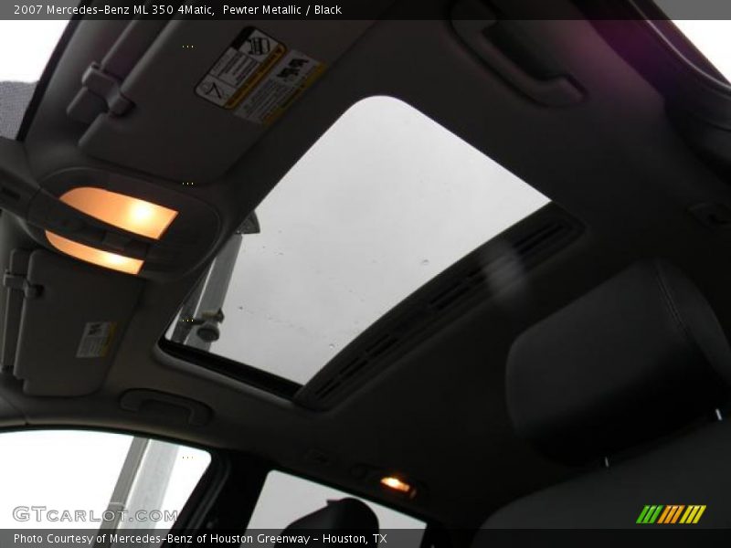 Pewter Metallic / Black 2007 Mercedes-Benz ML 350 4Matic