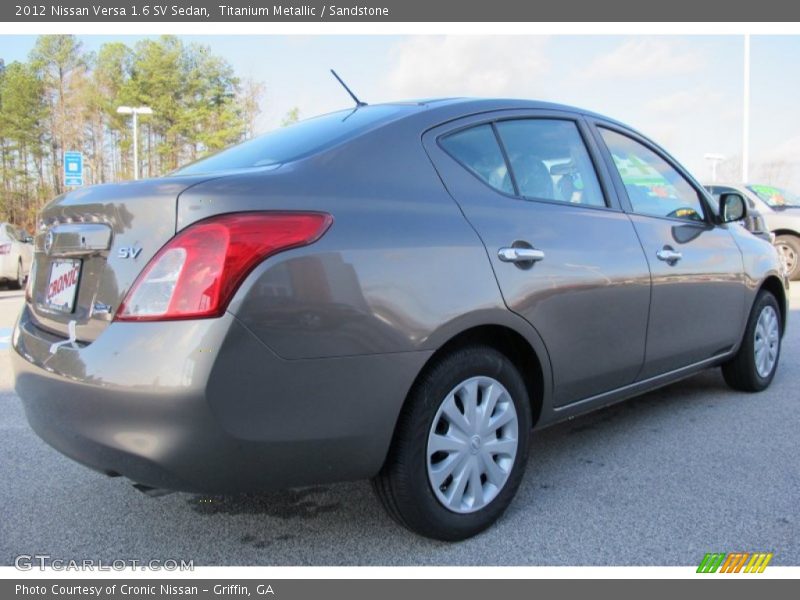 Titanium Metallic / Sandstone 2012 Nissan Versa 1.6 SV Sedan