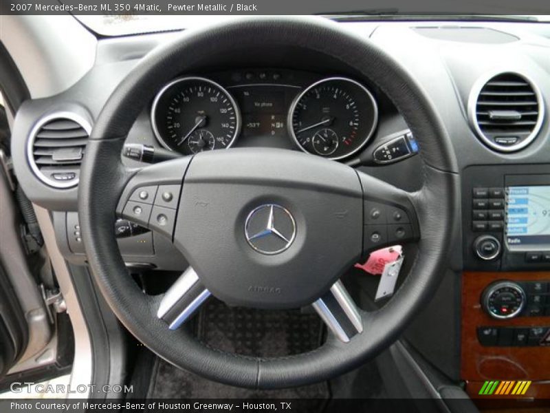 Pewter Metallic / Black 2007 Mercedes-Benz ML 350 4Matic