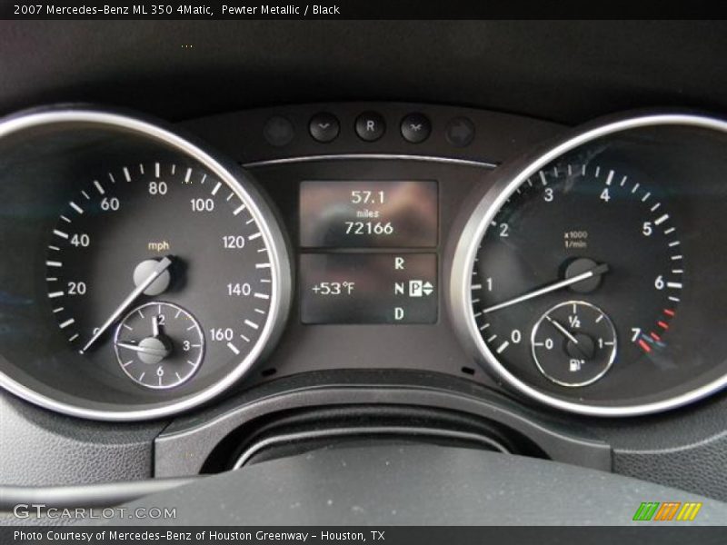 Pewter Metallic / Black 2007 Mercedes-Benz ML 350 4Matic
