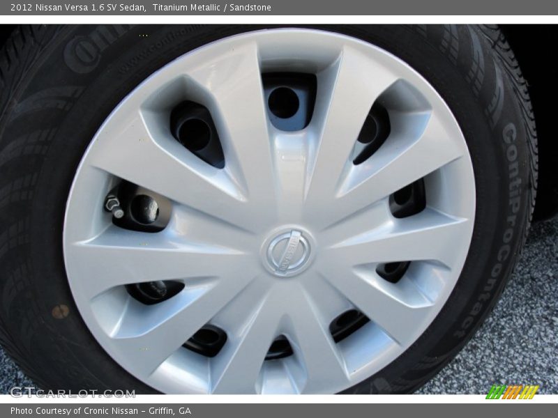 Titanium Metallic / Sandstone 2012 Nissan Versa 1.6 SV Sedan