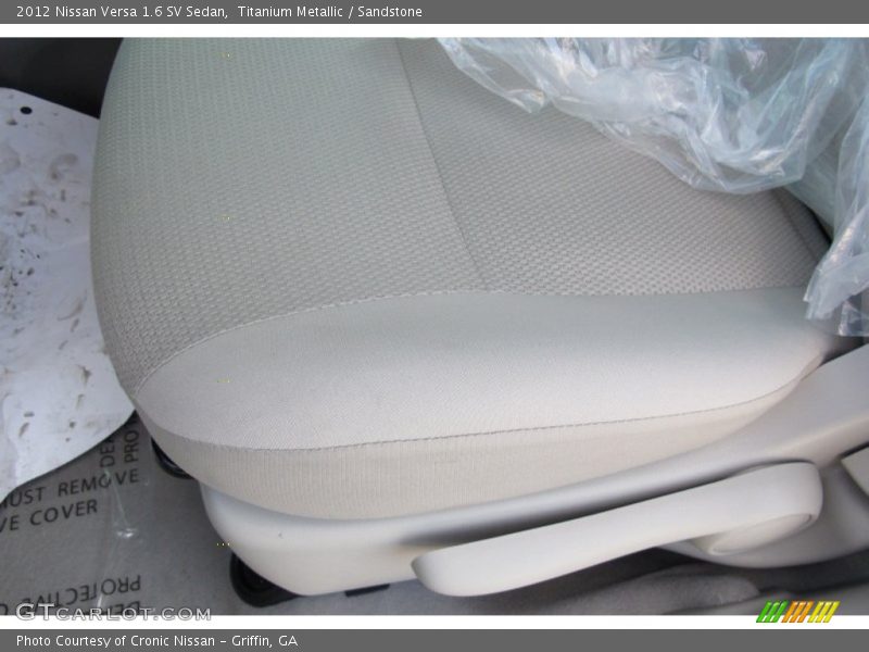 Titanium Metallic / Sandstone 2012 Nissan Versa 1.6 SV Sedan