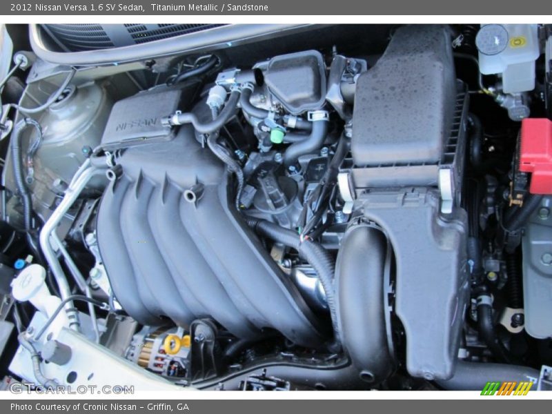 Titanium Metallic / Sandstone 2012 Nissan Versa 1.6 SV Sedan