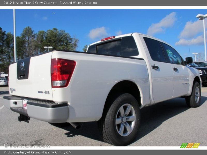 Blizzard White / Charcoal 2012 Nissan Titan S Crew Cab 4x4
