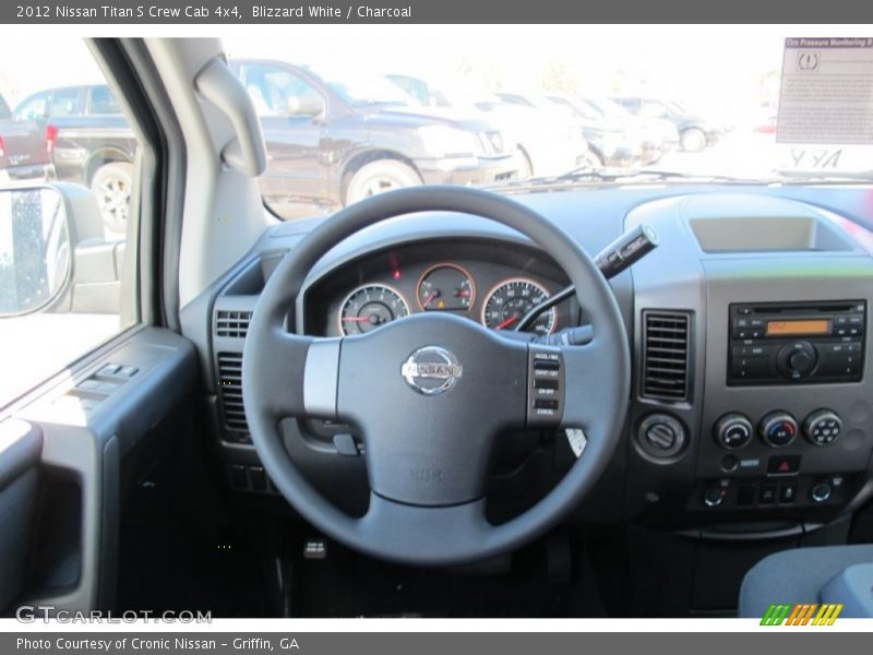Blizzard White / Charcoal 2012 Nissan Titan S Crew Cab 4x4