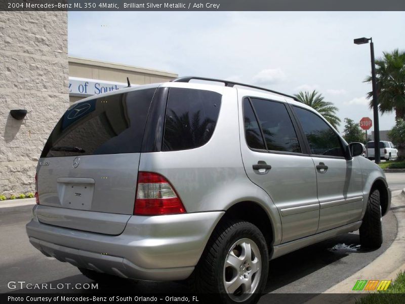 Brilliant Silver Metallic / Ash Grey 2004 Mercedes-Benz ML 350 4Matic