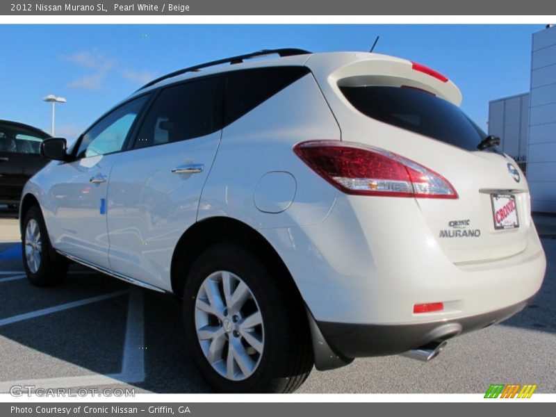 Pearl White / Beige 2012 Nissan Murano SL