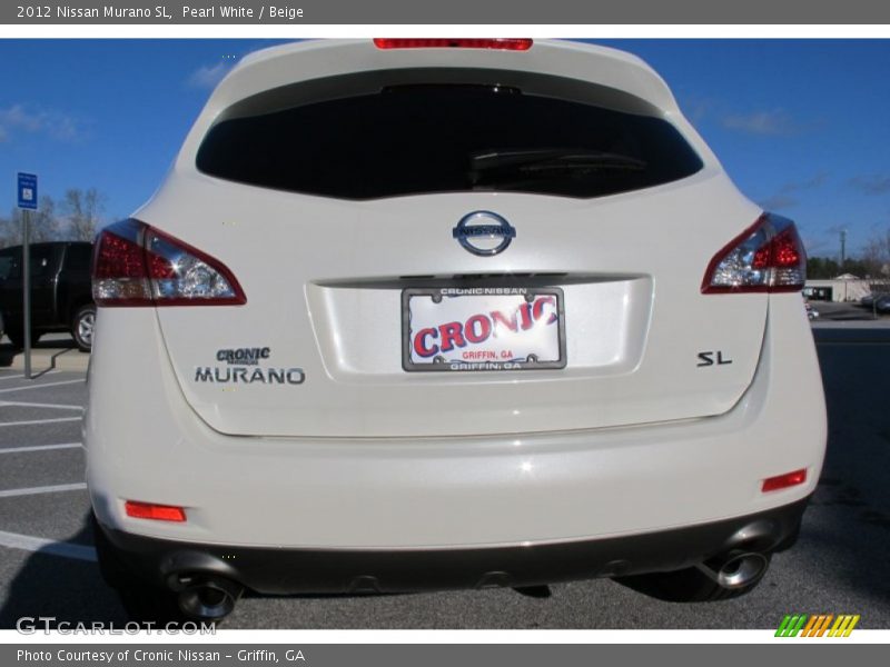 Pearl White / Beige 2012 Nissan Murano SL