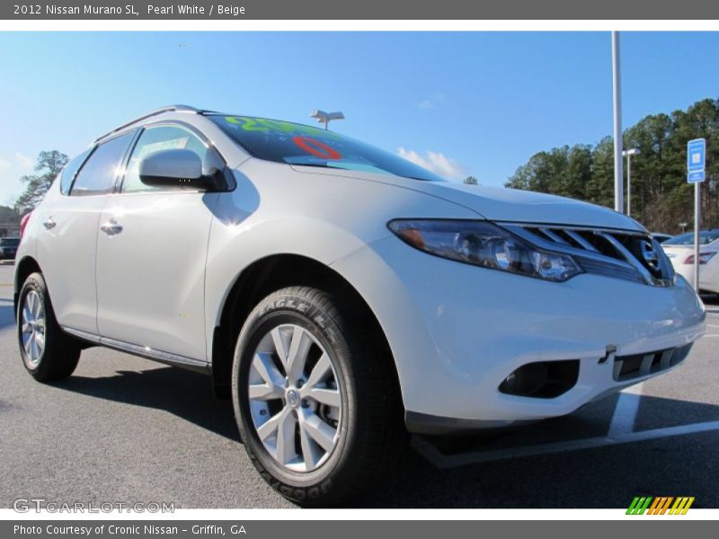 Pearl White / Beige 2012 Nissan Murano SL