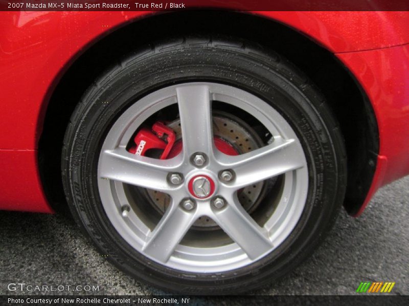 True Red / Black 2007 Mazda MX-5 Miata Sport Roadster