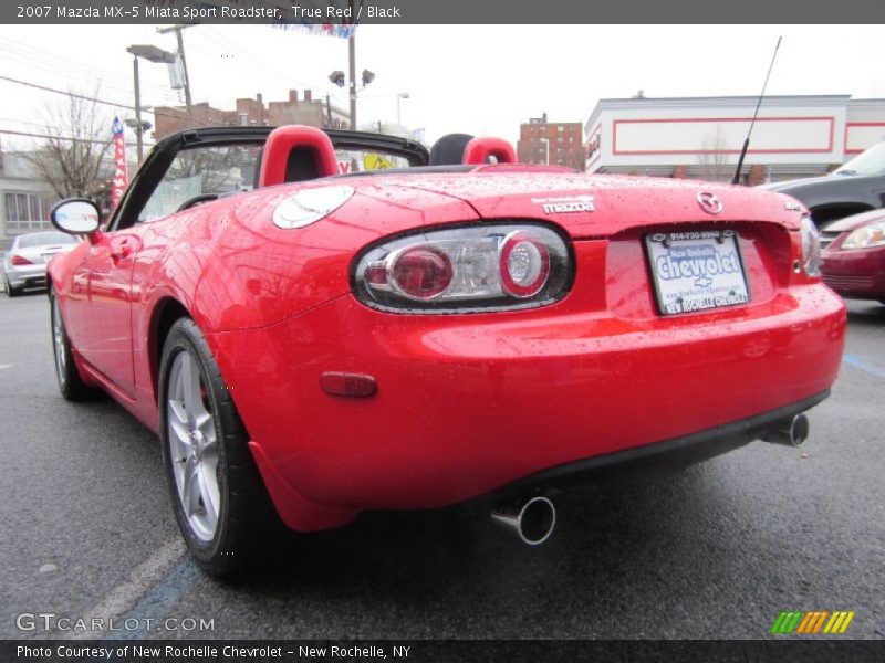 True Red / Black 2007 Mazda MX-5 Miata Sport Roadster