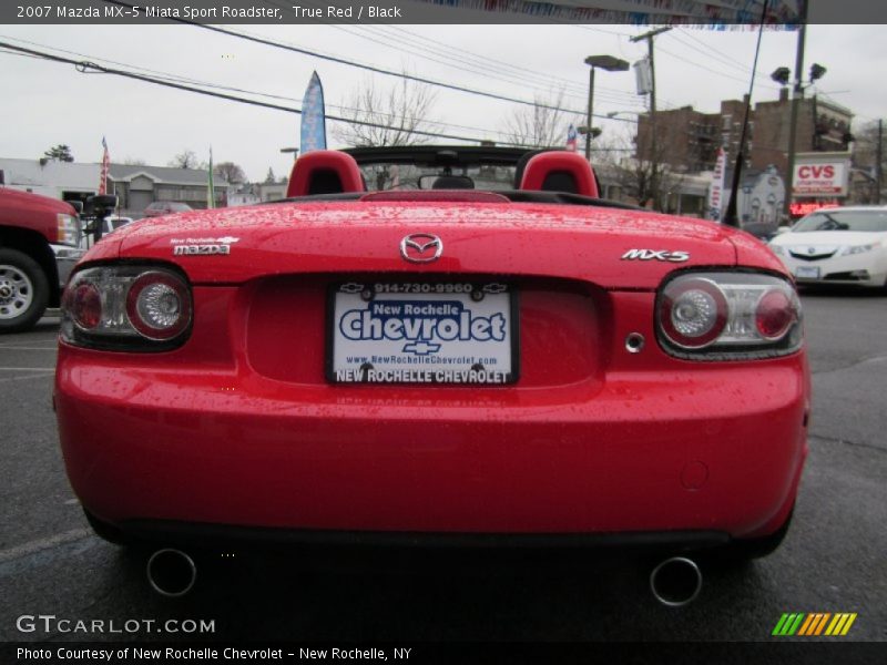 True Red / Black 2007 Mazda MX-5 Miata Sport Roadster