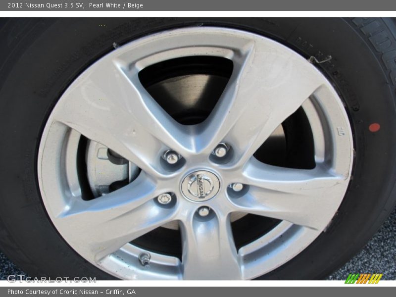  2012 Quest 3.5 SV Wheel