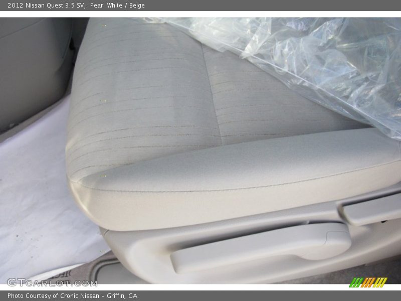 Pearl White / Beige 2012 Nissan Quest 3.5 SV
