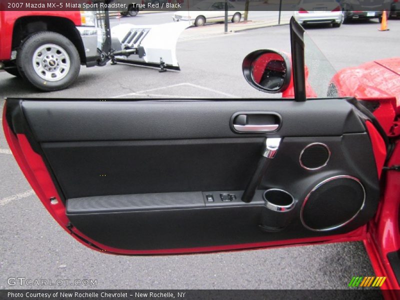 True Red / Black 2007 Mazda MX-5 Miata Sport Roadster