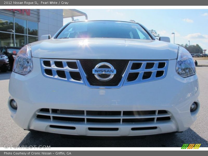 Pearl White / Gray 2012 Nissan Rogue SL