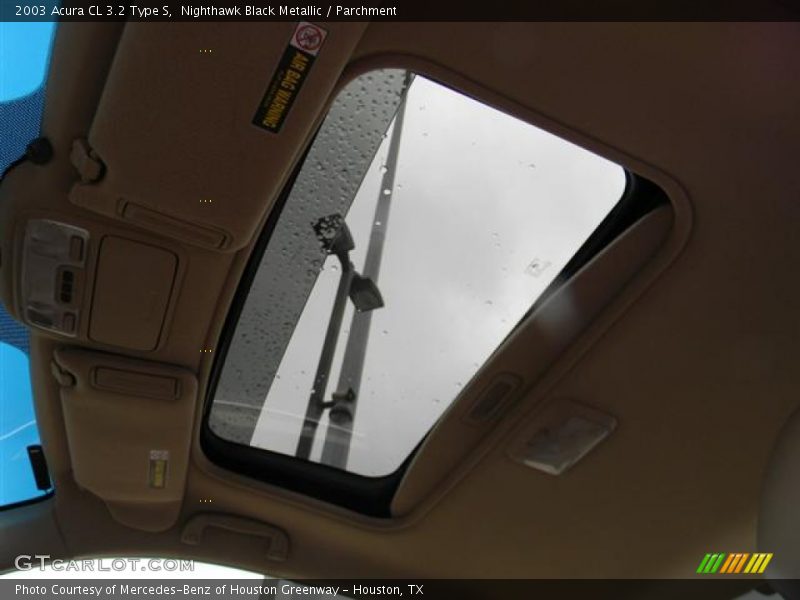 Sunroof of 2003 CL 3.2 Type S