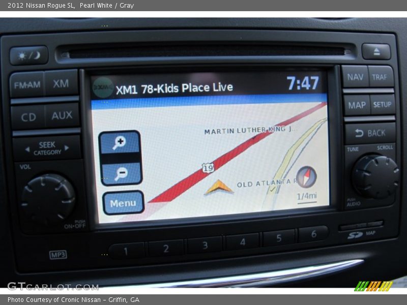 Pearl White / Gray 2012 Nissan Rogue SL