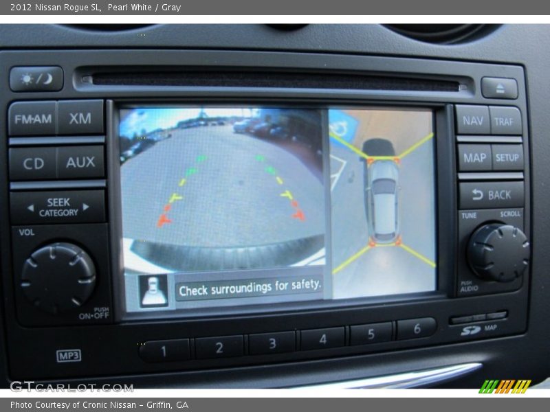 Pearl White / Gray 2012 Nissan Rogue SL
