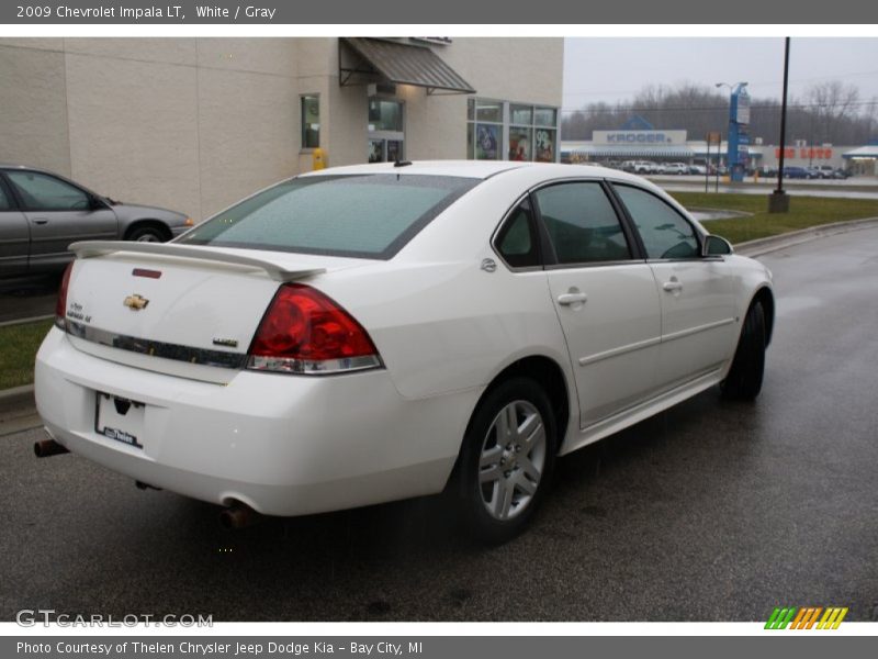 White / Gray 2009 Chevrolet Impala LT