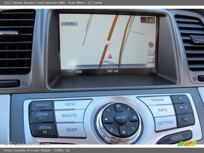 Navigation of 2012 Murano CrossCabriolet AWD