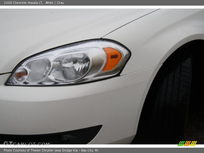 White / Gray 2009 Chevrolet Impala LT