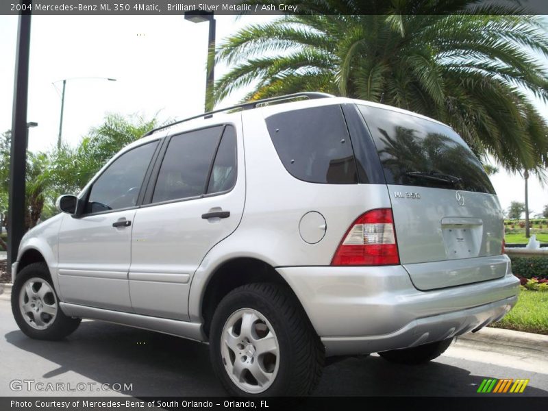 Brilliant Silver Metallic / Ash Grey 2004 Mercedes-Benz ML 350 4Matic