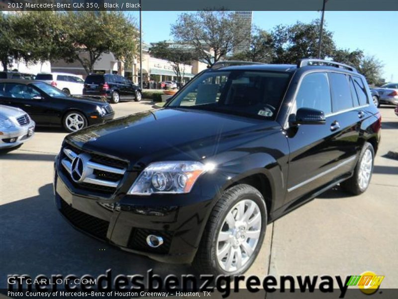 Black / Black 2012 Mercedes-Benz GLK 350