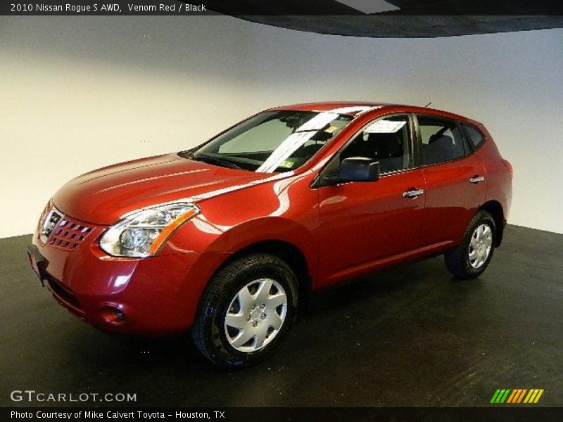 Venom Red / Black 2010 Nissan Rogue S AWD