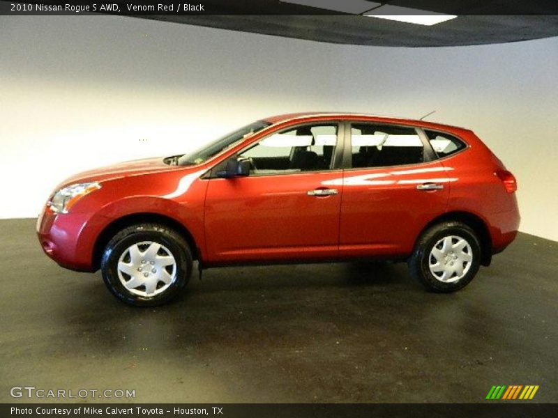 Venom Red / Black 2010 Nissan Rogue S AWD