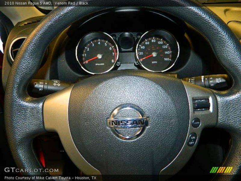 Venom Red / Black 2010 Nissan Rogue S AWD
