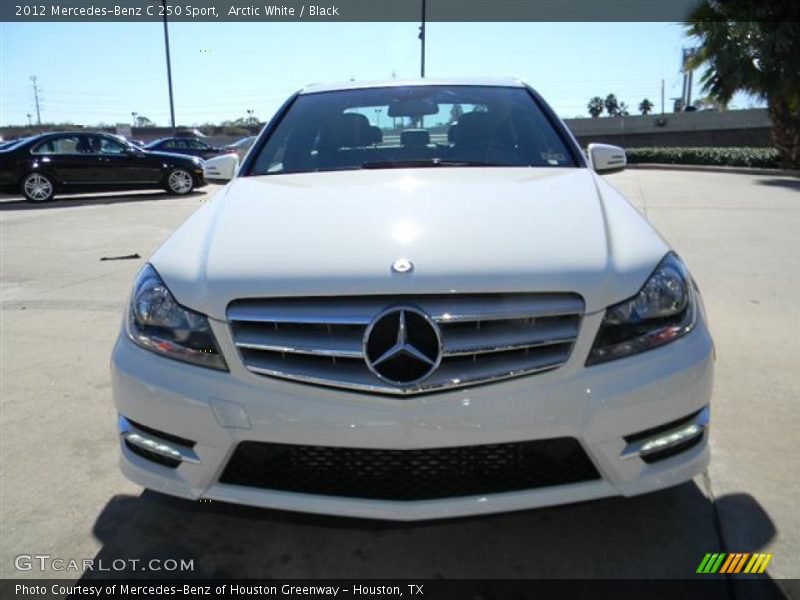 Arctic White / Black 2012 Mercedes-Benz C 250 Sport